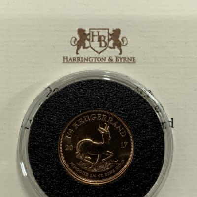 2017 South Africa Gold Quarter ounce uncirculated Krugerrand.