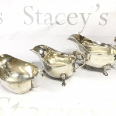 Three silver hallmarked jugs 430g total