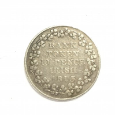 A 1813 George III Irish bank token. Postage A