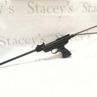 A vintage Italian air pistol .45 calibre with shoulder mount , 84cm long.