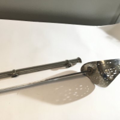 AGeorge V Military officers Cavalry sword with wired grip and steel scabbard. marks to the blade.