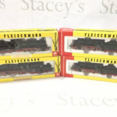 4 X Boxed Fleischmann H0 Gauge Locomotives.