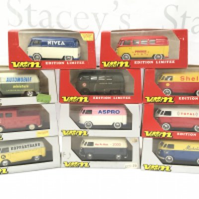 A Collection Of Boxed French Verem Diecast Volkswagen Vans.
