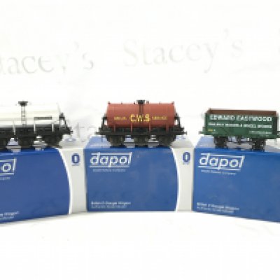 3 Boxed Dapol 0 Gauge Wagons.
