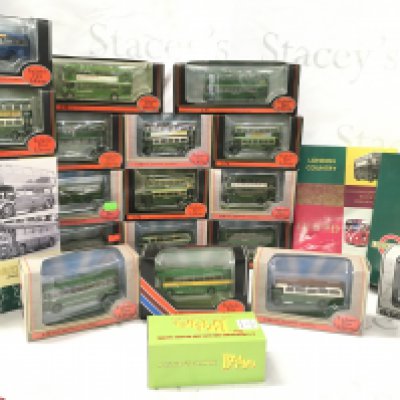 A Collection of Boxed Exclusive First Editions mostly Green London Transport.