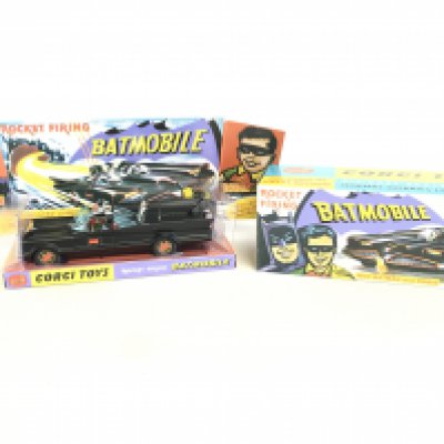 A Boxed Corgi Model Club Batmobile Mat Black Version #267.