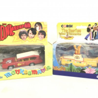A Boxed Corgi Monkeemobile And A Beatles Yellow Submarine.(2).
