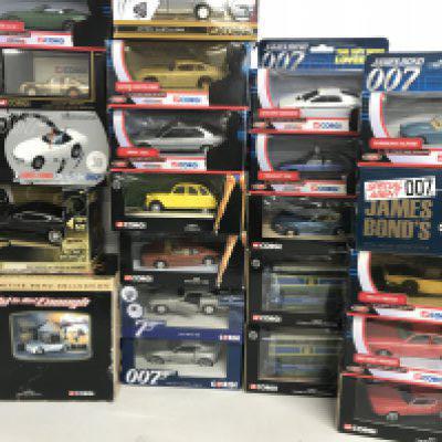 A Collection Of Boxed Corgi James Bond Diecast.