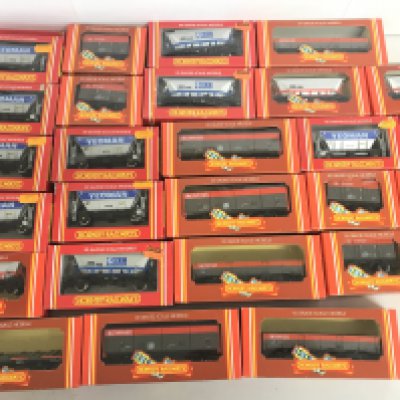 A Collection Of Boxed Hornby 00 Gauge Wagons Etc.
