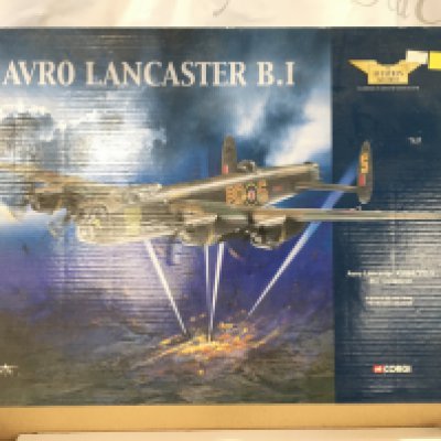 A boxed Corgi Aviation Archive model plane featuring AA32601 Avro Lancaster. No reserve