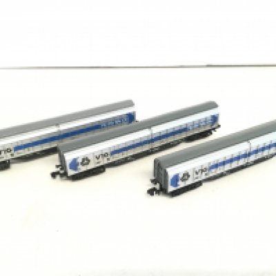 3 N Gauge VTG Ferrywaons. 1 Coupling Missing. No Reserve.