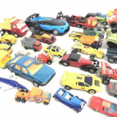 A Collection of playworn Diecast Vehicles. Various Makes.