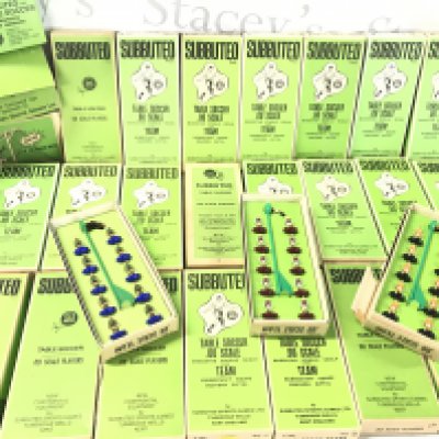 A Collection Of 26 Subbuteo Teams And Others. Some Re-Painted.