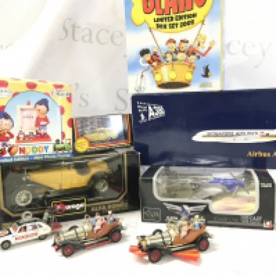 A Collection of Noxed And Loose Toys Including 2 Original Chitty Chitty Bang Bangs. No Reserve.