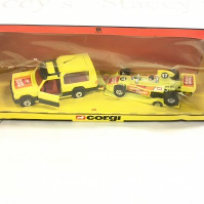 A Boxed Corgi Gift Set 26. Team Corgi to Include Matra Rancho.