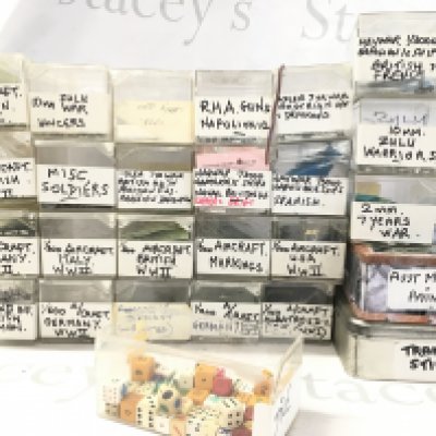 A Collection Of Various Miniature Led Figures. Including Aircraft. No Reserve.