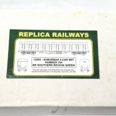A Boxed 00 Gauge Replica Railways Suburban 3 Car Set Number 154.