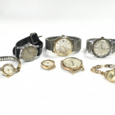 A Collection of vintage watches including Ramona, Ingersoll, Tudor, Derrick B etc