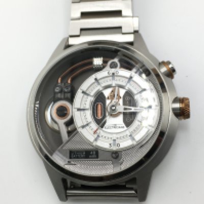 The Electricianz watch with box and papers in very good condition. Seen running. Approximately 46mm case.