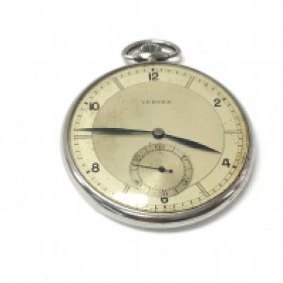 A vintage Vertex button wind pocket watch. Winds and runs. 45mm case. NO RESERVE