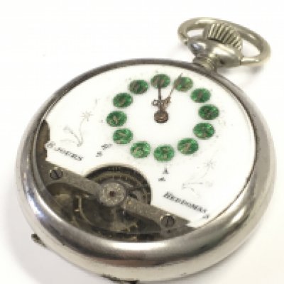 Hebdomas pocket watch , this lot cannot be posted