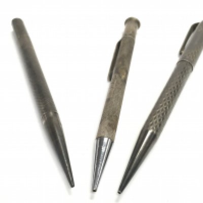 Silver hallmarked pencils , postage category a