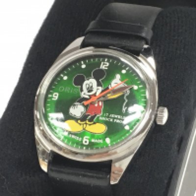 A vintage Oris Mickey Mouse Manual mind 17 jewel watch. 36mm case. Working order. Postage category b