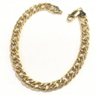 A 9 carat gold bracelet. Total weight 5.7g. Postage category A