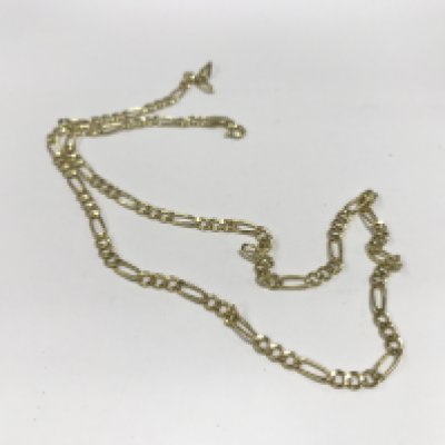 A 9ct gold 18inch figaro chain, approx weight 2.69 grams.