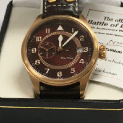 A Battle of Britian 70 th Anniversary wrist watch .