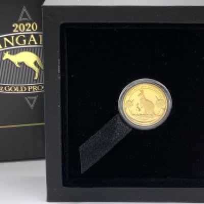2020 1/4oz Australian Kangaroo Gold Coin. (A)