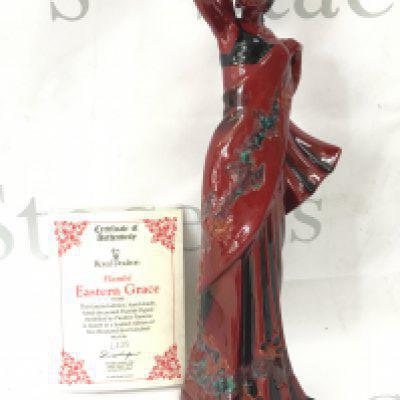 A Royal Doulton Flambe ceramic figure , Eastern Grace. This lot cannot be posted