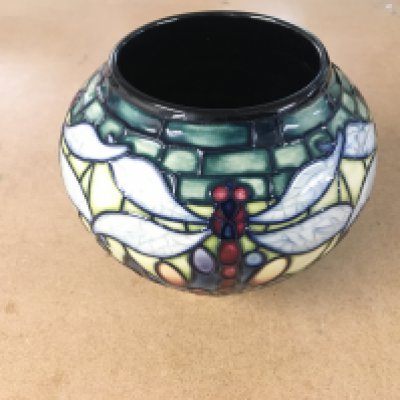 A Moorcroft Favrile vase designed by Nicola Staney 2000. Good condition approximately 11cm tall