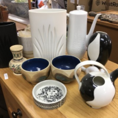 A Collection of various contential pottery