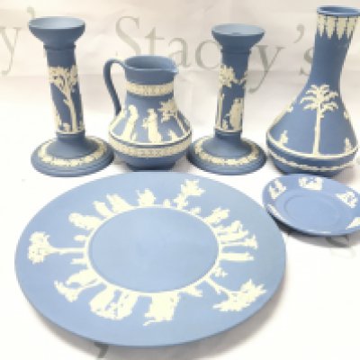 A Small Collection of Wedgwood Jasperware. (6).