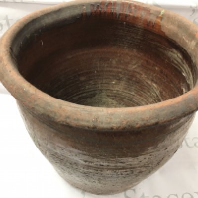 WITHDRAWN - A Clay Pottery Plant Pot. Approx Height 40CM X 43CM. This Cannot Be Posted.