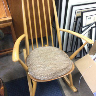 A mid 20th century design Ercol rocking chair , dimensions 69x61x84cm