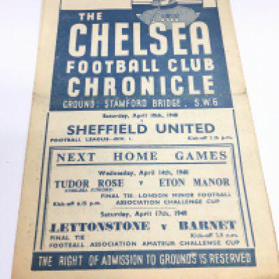 A 1948 Chelsea program. NO RESERVE