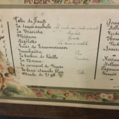 A Victorian 12 Air musical box .