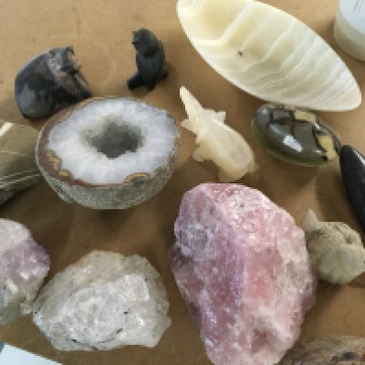 A Collection of various crystals.