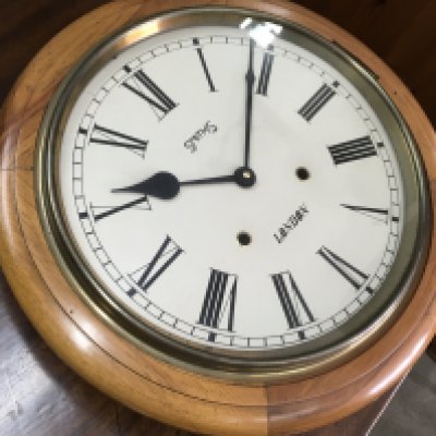 A Smiths wall clock with battery movement , this lot cannot be posted. NO RESERVE