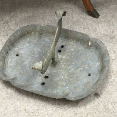 A 19th Century cast iron foot scraped.