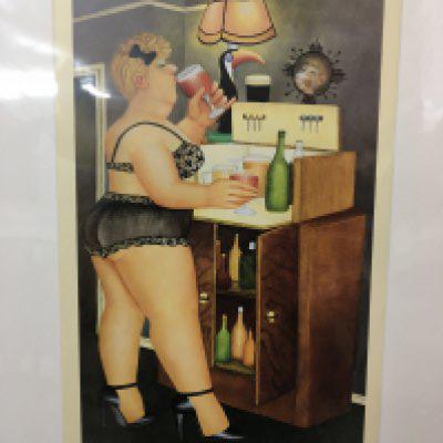 A Limited Edition Beryl Cook print "Drinkies" 31/650 with certificate of authenticity