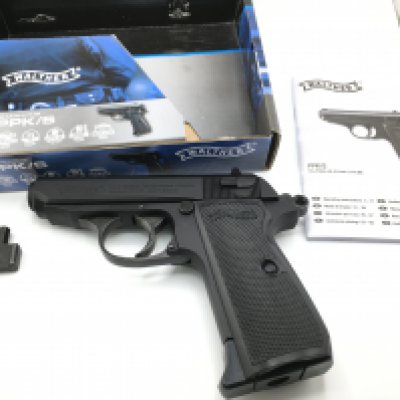 A boxed Walther PPK/S Co2 pistol.
