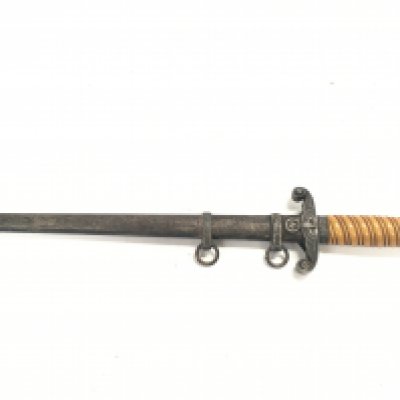 A Nazi German Officers dagger with Eickhorn Solingen makers mark. 37cm total length, blade 26cm long. This lot cannot be posted