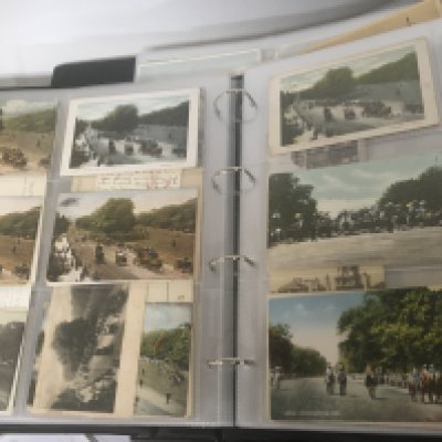 A collection of large postcard albums containing Interesting Canvey and other local views East London and Central London and other areas both orgional and retrospective copys well presented in six large albums. (6)