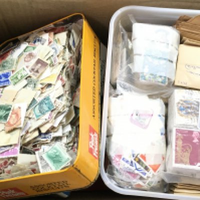 A collection of various World and British stamps