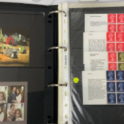 An Album of Stamp sheets from prestige booklets. (C)