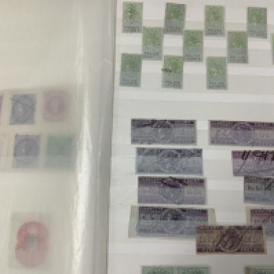 An Album of used Fiscal Tax and Revenue stamps.