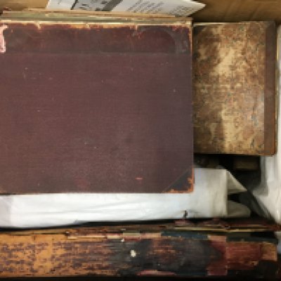 A Collection of vintage books including the motor car journal, Pinkerton An Essay on medals, Our Iron Roads etc. this lot cannot be posted